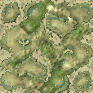 Carte StarCraft II : Desert Oasis - Oasis du d�sert