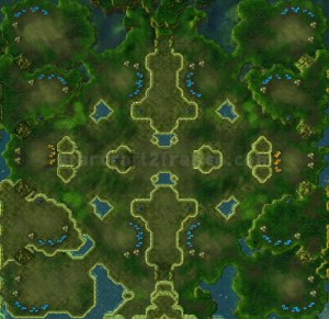 Carte StarCraft II : Kulas Ravin - Ravin de Kulas