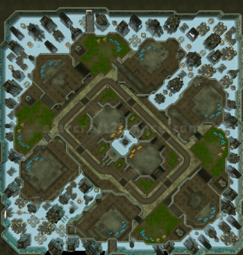 Carte StarCraft II : Metalopolis