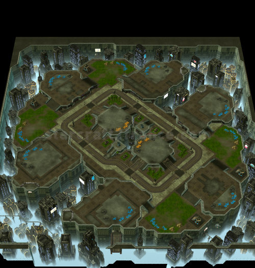 Carte StarCraft II : Metalopolis