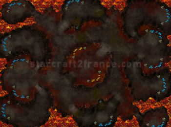 Carte StarCraft 2 : Scorched Haven - H�vre calcin�