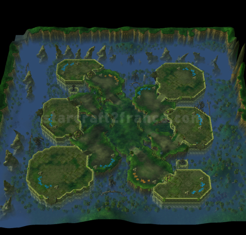 Carte StarCraft II : Steppes of War - Steppes de guerre