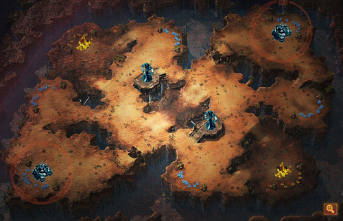 Carte sables br�lants de StarCraft 2