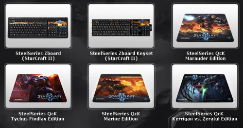 Produits StarCraft 2 de SteelSeries